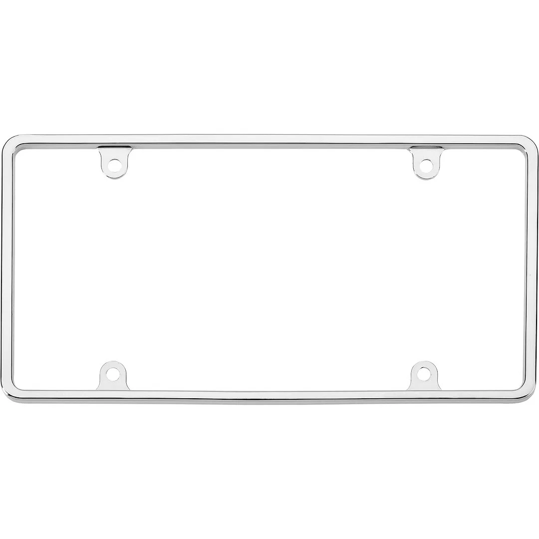 21330 – CRUISER License Plate Frame, Without Design Chrome Plated Die Cast Zinc